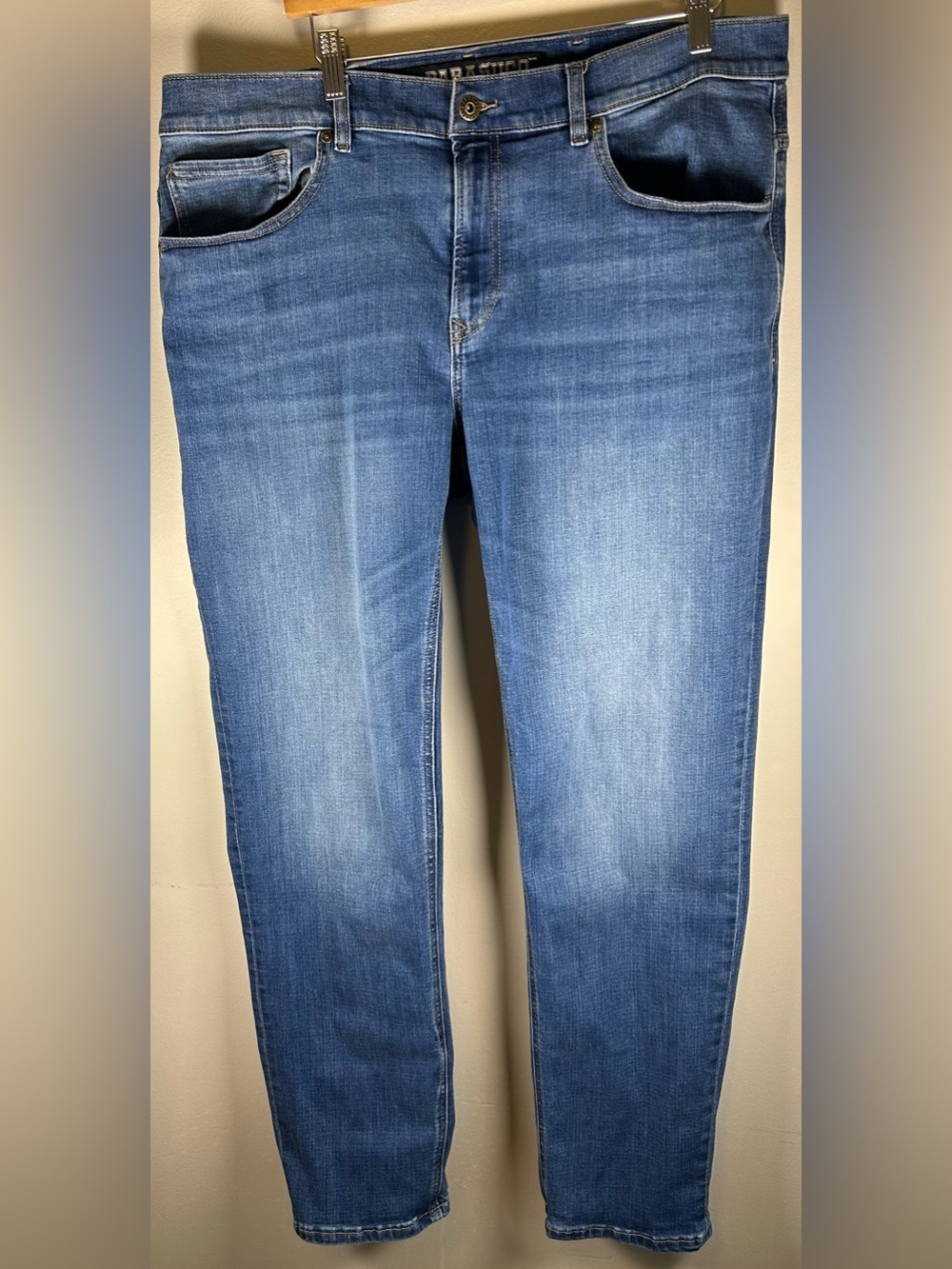 Parasuco Men’s Jeans Size 38X34 Blue Mid Rise Slim Straight Fit Stretch Denim EU